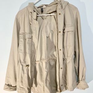 Trendy Beige Parka